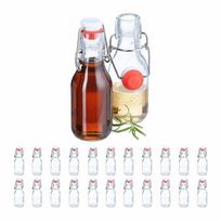 Stikliniai buteliai Relaxdays 10050529.0, 24 vnt., po 100 ml, Ø 5 × 14 cm