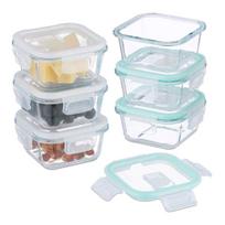 Maisto saugojimo indai Relaxdays 10050118_8079, 6 × 520 ml, 14,5 × 7 × 14,5 cm