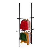 Drabužių laikymo sistema Relaxdays 10051387.0, 2 reguliuojami skersiniai, 75–120 × 165–300 × 11 cm
