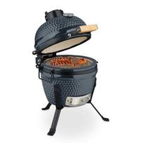 Kamado kepsninė Relaxdays, su dangčiu, Juoda, 43 × 56,5 × 46 cm