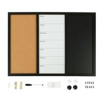 Kombinuota magnetinė lenta Relaxdays, su savaitės planavimo zona, Balta, 50 × 70 × 2 cm
