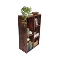 Pastatoma lentyna Relaxdays, 5 atviros lentynos, Ruda, 50 × 80 × 24 cm
