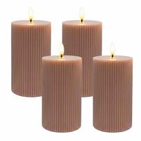 LED vaško žvakių rinkinys Relaxdays, 4 vnt, 13 × 7,5 cm