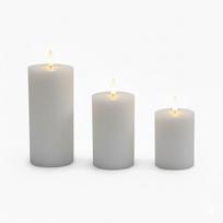 LED žvakės Relaxdays, 3 vnt, 13 × 7,5 cm; 15 × 7,5 cm; 18 × 7,5 cm