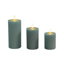 LED žvakės Relaxdays, 3 vnt, 13 × 7,5 cm; 15 × 7,5 cm; 18 × 7,5 cm