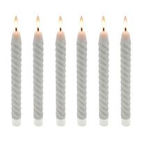 Kūginės LED žvakės Relaxdays, 6 vnt, 25 × 2,2 cm