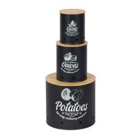 Maisto laikymo indai Relaxdays, 3 vnt, 22,5 × 20,5 × 22,5 cm