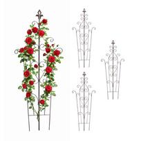 Augalų atramos Relaxdays, 4 vnt, Rudos, 40 × 100 × 0,8 cm