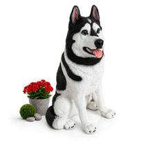 Sodo šuns figūrėlė Relaxdays 10053582_9270 Husky, 86 × 49 × 62 cm