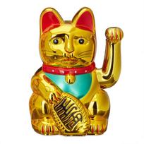 Katės figūrėlė Relaxdays Maneki Neko, 16 × 10 × 8 cm