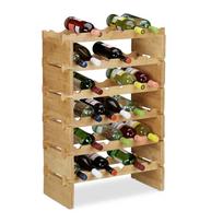 Vyno stovas Relaxdays 10023410_351, 6 pakopos, 60 × 86 × 28,5 cm