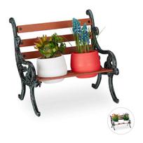Gėlių stovas-suoliukas Relaxdays, S dydis, 2–3 vazonams, 24,5 × 20,5 × 17,5 cm