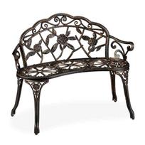 Lauko suolas Relaxdays 10030922.0, 2 asmenims, Ruda, 99 × 78 × 52 cm