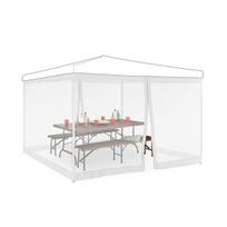 Pavėsinės tinklelis nuo vabzdžių Relaxdays 10035878.0, 2 šoninės panelės, 3 × 3 m