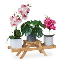 Gėlių stovas Relaxdays 10033863.0, 3 aukštai, 51,5 × 17 × 15 cm