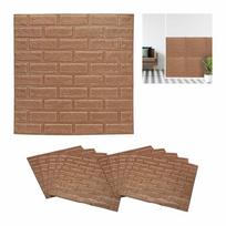 Sienų apdailos plokštės Relaxdays 10039165_490, 10 vnt, 70 × 70 × 0,5 cm