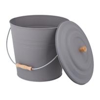 Pelenų kibiras Relaxdays, 12 l, 35,5 × 32 × 33 cm