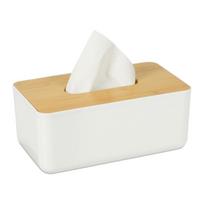 Veido servetėlių dozatorius Relaxdays, Balta, 23 × 10 × 13 cm