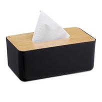 Veido servetėlių dozatorius Relaxdays, Juoda, 23 × 10 × 13 cm