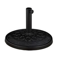 Lauko skėčio pagrindas Relaxdays 10042446.0, 2 adapteriai, Juoda, 48,5 × 34 × 48,5 cm