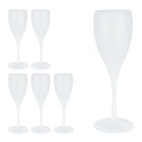 Šampano taurės Relaxdays 10044217.0, 6 vnt, Ø 6,5 × 19 cm