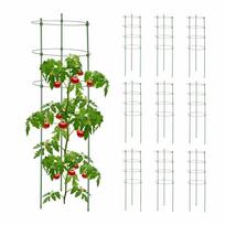 Augalų atramos Relaxdays 10 vnt, 10 vnt, Žalia, 90 × 28 cm
