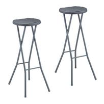 Lauko baro kėdės Relaxdays 10045729.0, 2 vnt, 34 × 80 × 45 cm