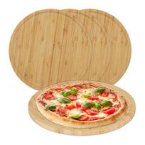 Picų serviravimo lentos Relaxdays 10046302.0, 4 vnt, Ø 32 × 1,5 cm