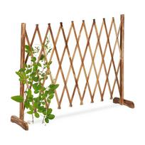 Grotelės vijokliniams augalams Relaxdays 10045944.0, reguliuojamas plotis, Ruda, 25–275 × 90 × 28 cm