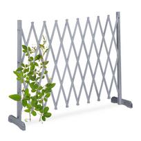 Grotelės vijokliniams augalams Relaxdays 10045943.0, reguliuojamas plotis, Pilka, 25–275 × 90 × 28 cm