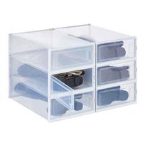 Batų dėžių rinkinys Relaxdays 10048038.0, 6 vnt, 31,5 × 13,5 × 52 cm