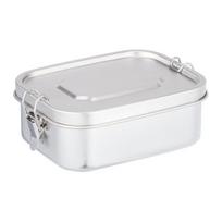 Pietų dėžutė Relaxdays 10045170.0, 1 l, Sidabrinė, 18 × 7 × 13,5 cm