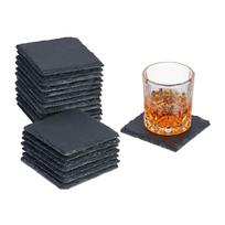 Stalo padėkliukai Relaxdays 10047623.0, 20 vnt, Pilki, 10 × 1 × 10 cm