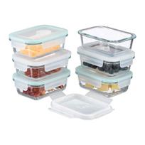 Maisto saugojimo indai Relaxdays, 6 × 370 ml, 15,5 × 6 × 11 cm