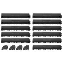 Perėjimo kraštų komplektas VEVOR PJGS-01, 11 dalių, Juodas, 32 × 15 × 8,5 cm