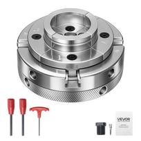 Medienos tekinimo staklių griebtuvas VEVOR CK4-4S-SS, 4 žandikauliai, 100 × 100 × 72 mm