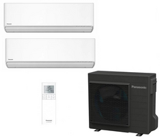 Panasonic 5,3/6,4 kW „Multi-Split“ komplektas su dviem 2,5/3,2 kW HZ Flagship (nanoe™ X) vidiniais blokais