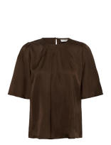 Kaffe - Kalinda Flared Blouse - Marškinėliai trumpomis rankovėmis - Ruda