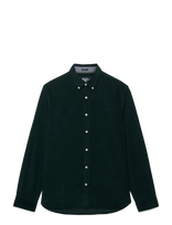 Superdry - Classic Needle Cord Shirt - Velvetiniai marškiniai - Žalia