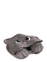 Puckator - Hoodeazzz Duke The Capybara Plush Memory Foam Travel Pillow & Hood - Pagalvė - Pilka