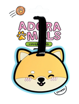 Puckator - Adoramals Shuggs The Shiba Inu Pvc Luggage Tag - Rankinių priedai - Smėlio