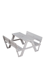 ROBA - Outdoor+ 'Picknick For 4' Children's Backrested Picnic Bench - Outdoor Furniture - Pilka