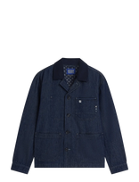 Scotch & Soda - Denim Workwear Overshirt - Džinsinis švarkas be pamušalo - Tamsiai mėlyna