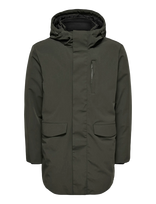 ONLY & SONS - Onsenrico Waterproof Stretch Parka Noos - Parka stiliaus striukė - Chaki spalva