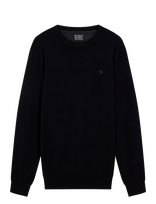 Scotch & Soda - Core Viscose Pullover Crewneck - Apvalios apykaklės megztinis - Juoda