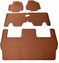 Kilimėliai QuiltyMats CHRYSLER PACIFICA 2016+ (I, II ir III eilės, 5 vnt.), Brown-Brown /55-MAX3