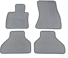 Kilimėliai QuiltyMats BMW X5 2013-2018 (F15) (4 vnt.), D.Gray-Gray /33-14 - Atstumas tarp fiksatorių Vairuotojo kilimėlyje - 23cm