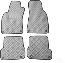 Kilimėliai QuiltyMats AUDI A6 2006-2011 (C6) (4 vnt.), D.Gray-Gray /33-14 - Atstumas tarp fiksatorių Galiniai kilimėliai be fiksatorių