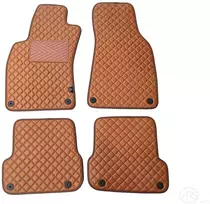 Kilimėliai QuiltyMats AUDI A6 2006-2011 (C6) (4 vnt.), Brown-Brown /55-14 - Atstumas tarp fiksatorių Galiniai kilimėliai be fiksatorių