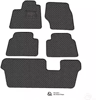 Kilimėliai QuiltyMats FORD GALAXY, S-MAX 2006-2012 (7v., I, II ir III eilės) (6 vnt.), Juodas-Gray /13-MAX3 - Atstumas tarp fiksatorių Be fiksatorių